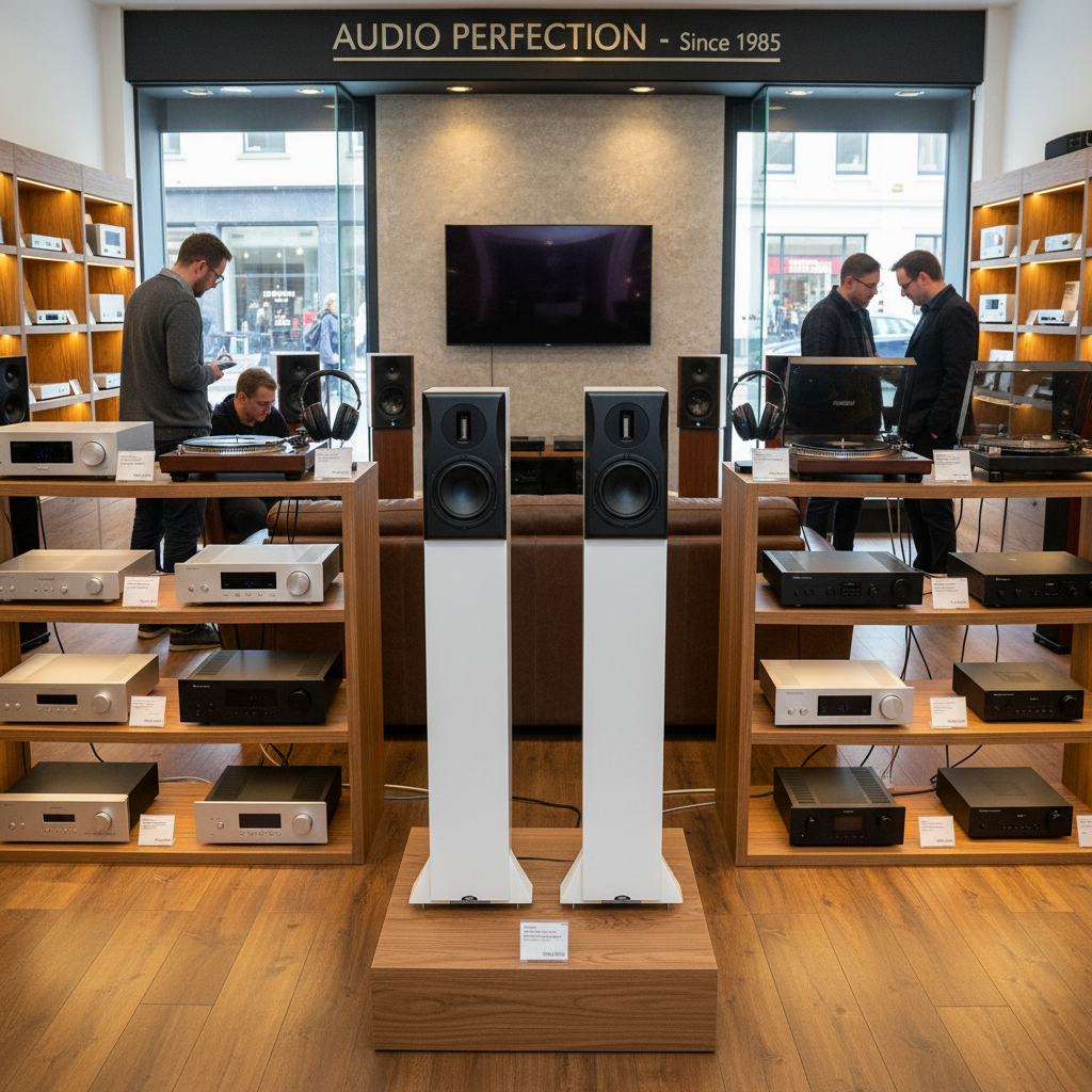 Neat Ekstra Speakers in dealership store